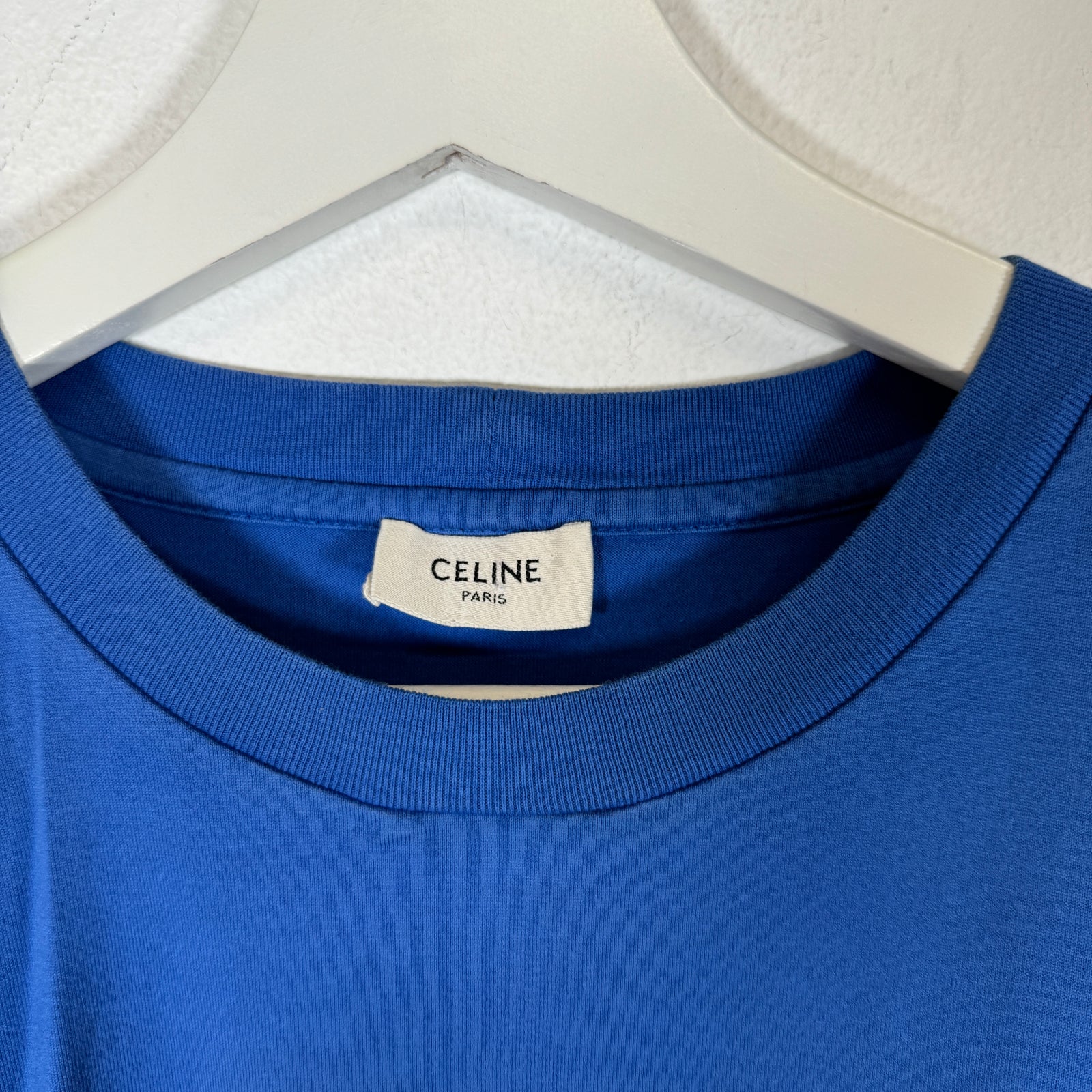 Celine Blue Logo Tee Size S