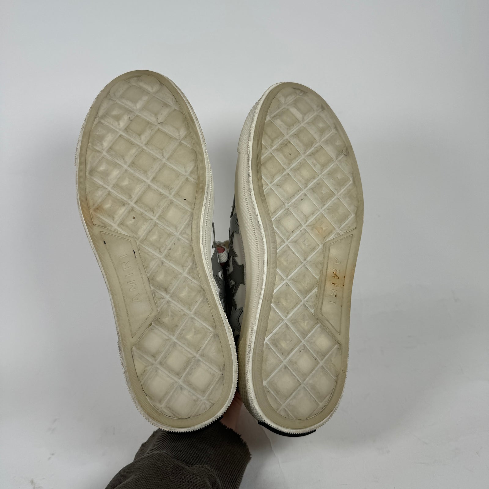Amiri White/Grey Star Court Low Sneakers Size 42