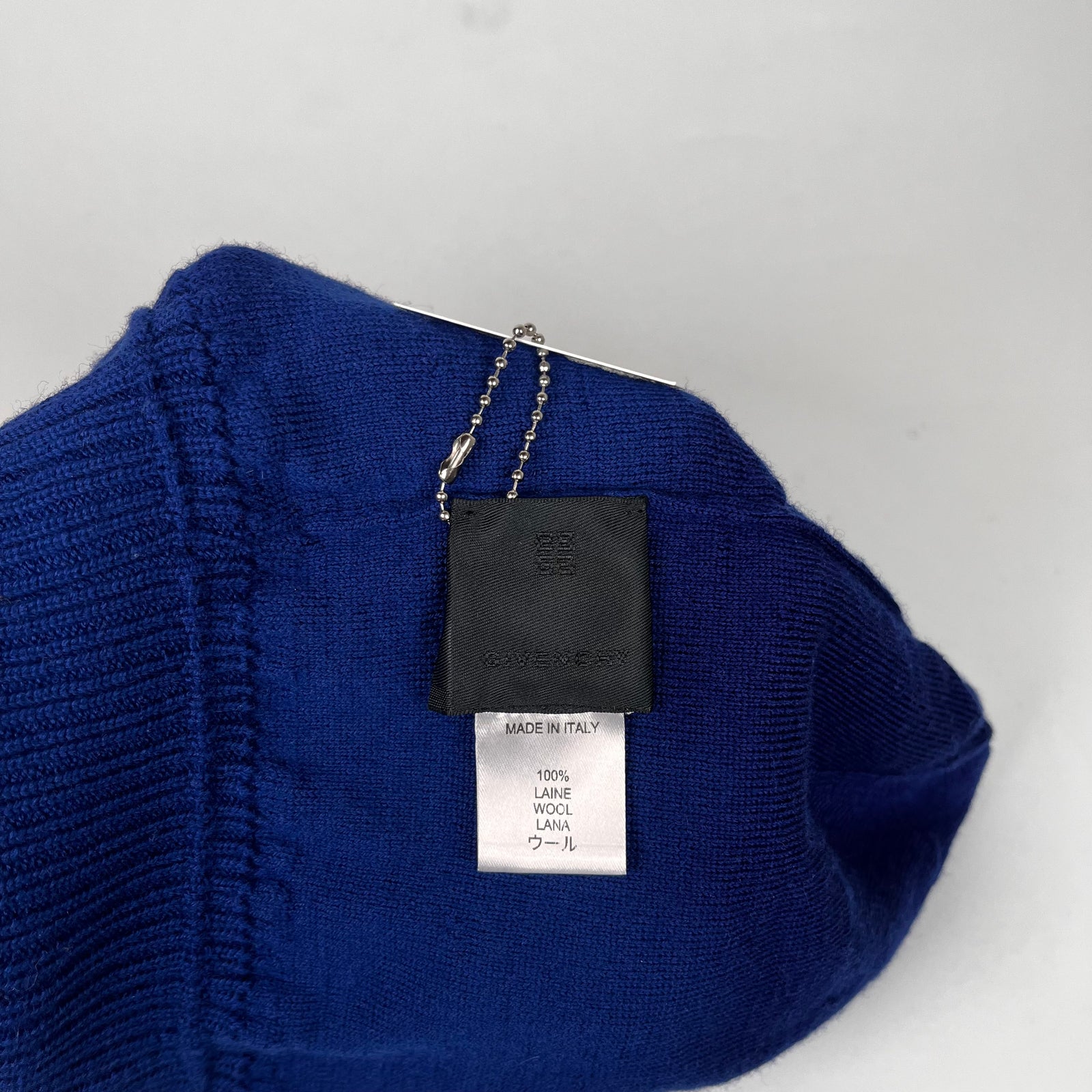 Givenchy Blue Spell-Out Beanie