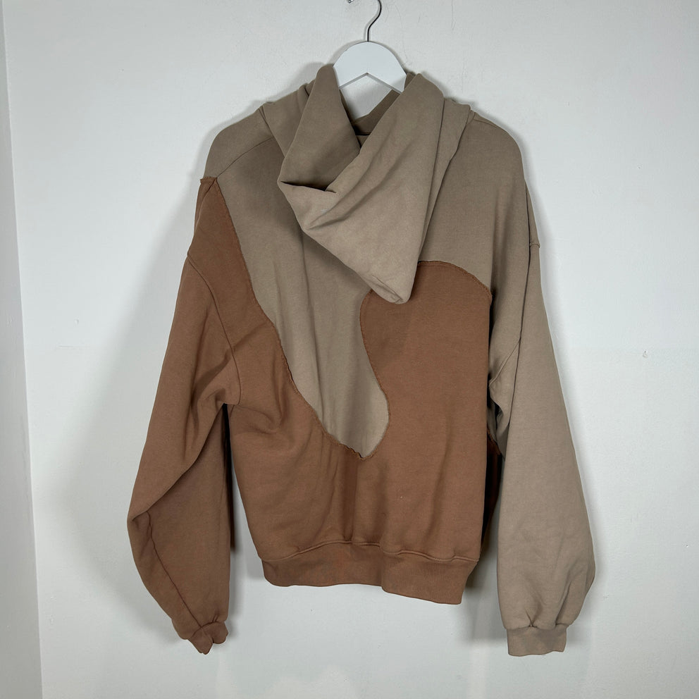 ERL Brown Wave Hoodie Size XL