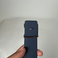 Louis Vuitton Navy Monogram Shadow 40MM Belt Size 95