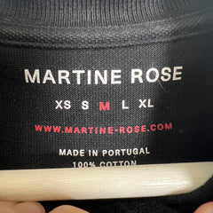 Martine Rose Black SS20 Polo