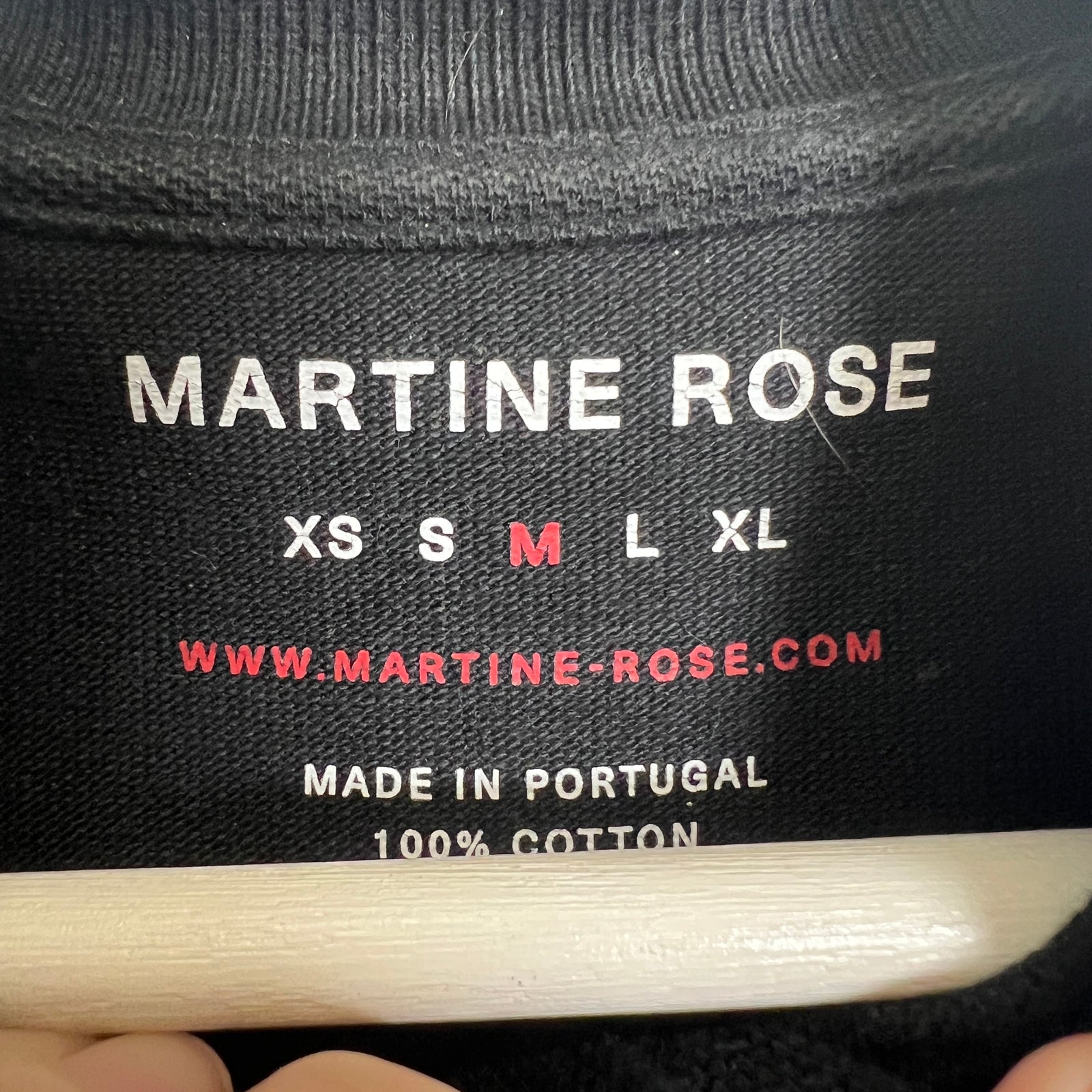 Martine Rose Black SS20 Polo
