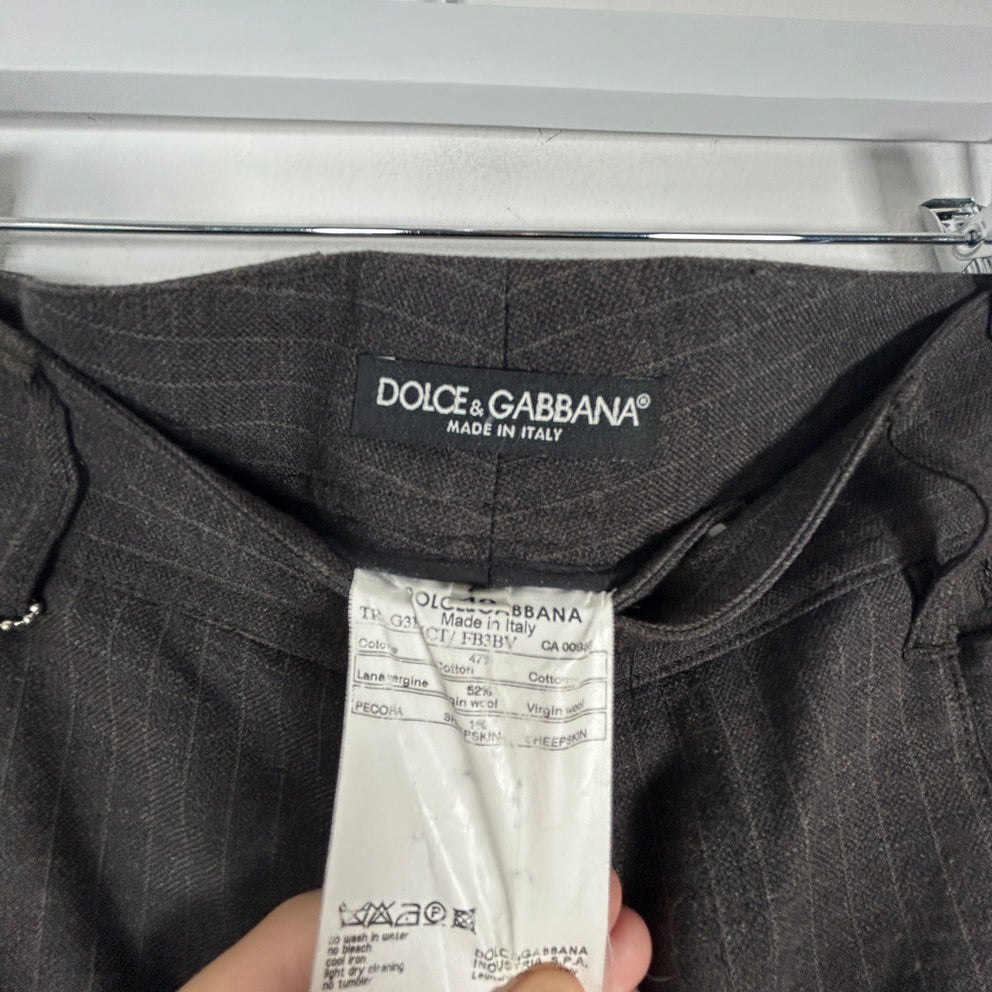 Dolce Gabbana Pinstripe Slacks Size 30