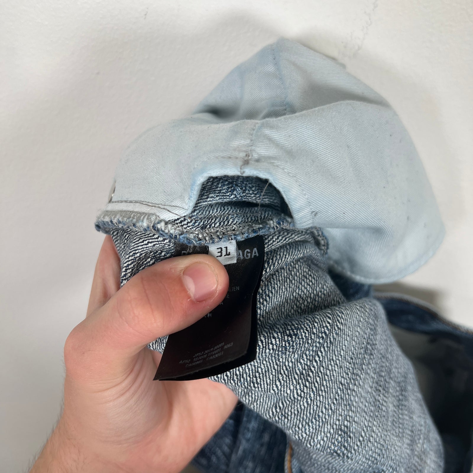 Balenciaga Threaded Denim Jeans Size 31