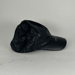 Balenciaga Leather Logo Visor Rim Cap Hat Size L
