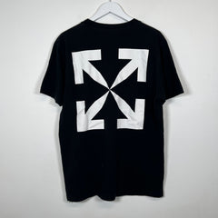Off White Black Skeleton Tee Size L