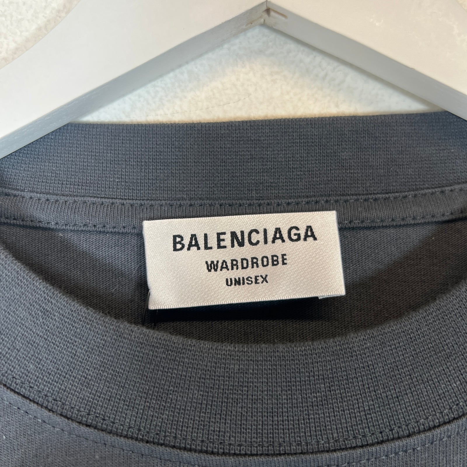 Balenciaga Dark Grey Campaign Logo T-Shirt Size M