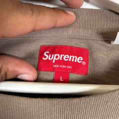 Supreme Brown Pocket Logo T-shirt Size L