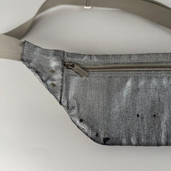Rick Owens Waxed Metallic Belt Bag