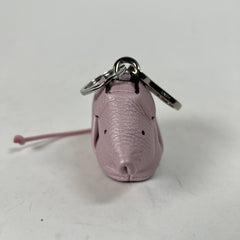 Loewe Pink Calfskin Mouse Charm Coin Purse
