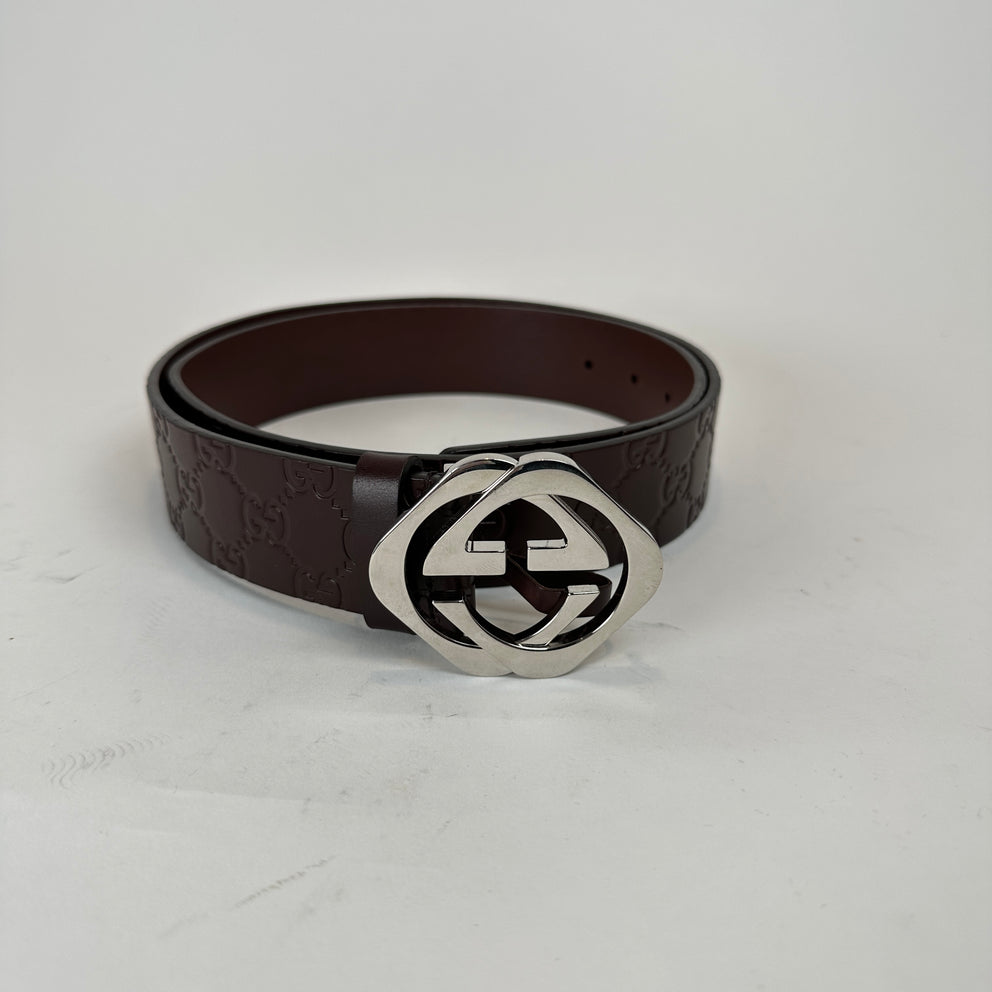 Gucci Square G Buckle Monogram Belt