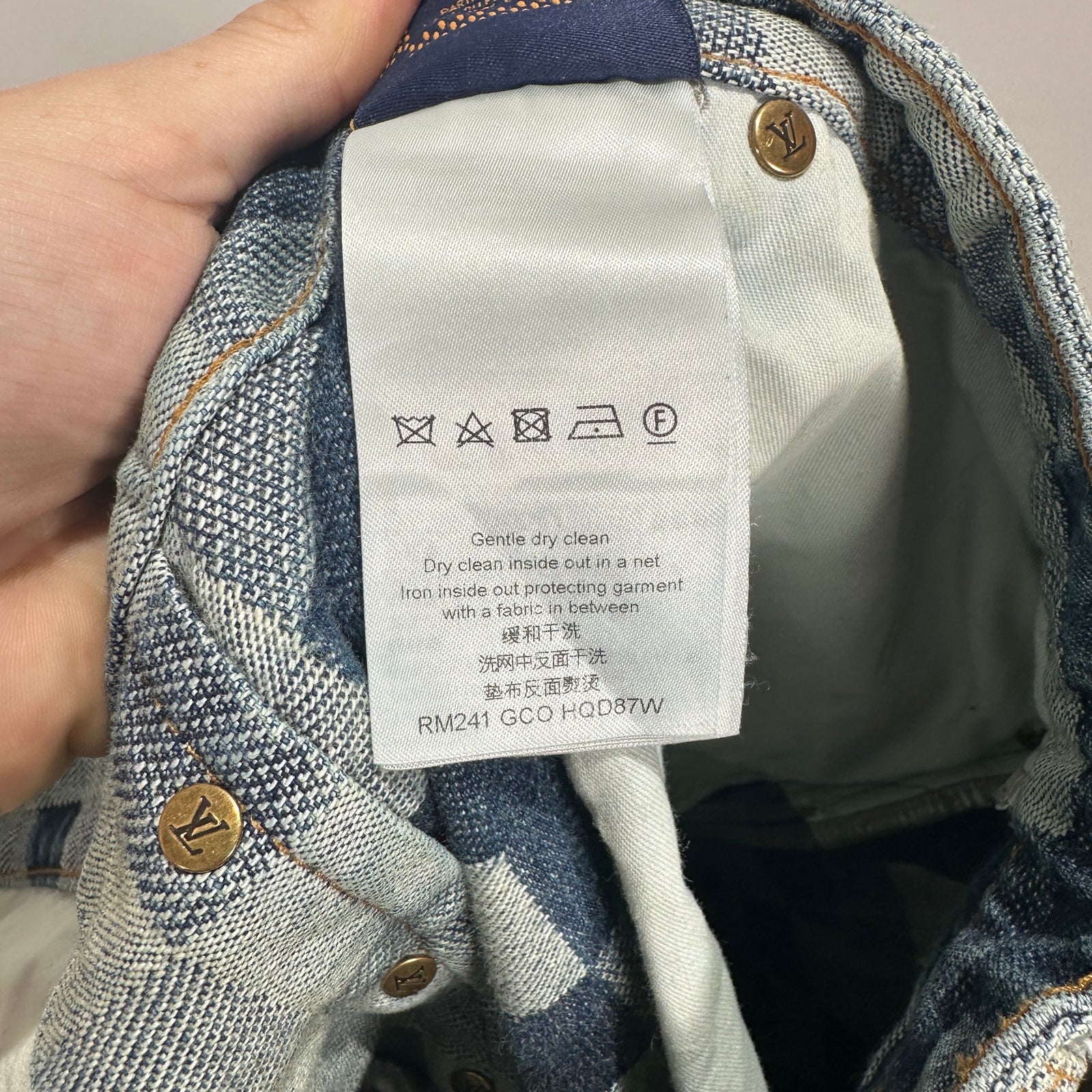 Louis Vuitton 'Damouflage' Jeans Size 36