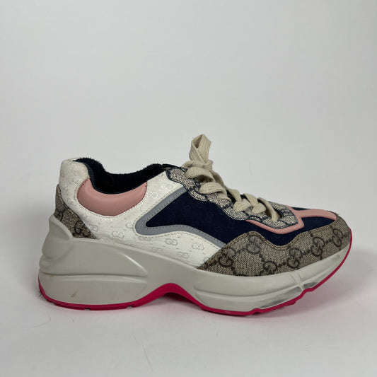 Gucci Multi Color GG Rhyton Sneaker Size 36