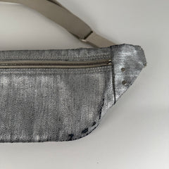 Rick Owens Waxed Metallic Belt Bag