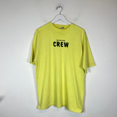 Balenciaga Neon Crew Logo T-Shirt Size XS