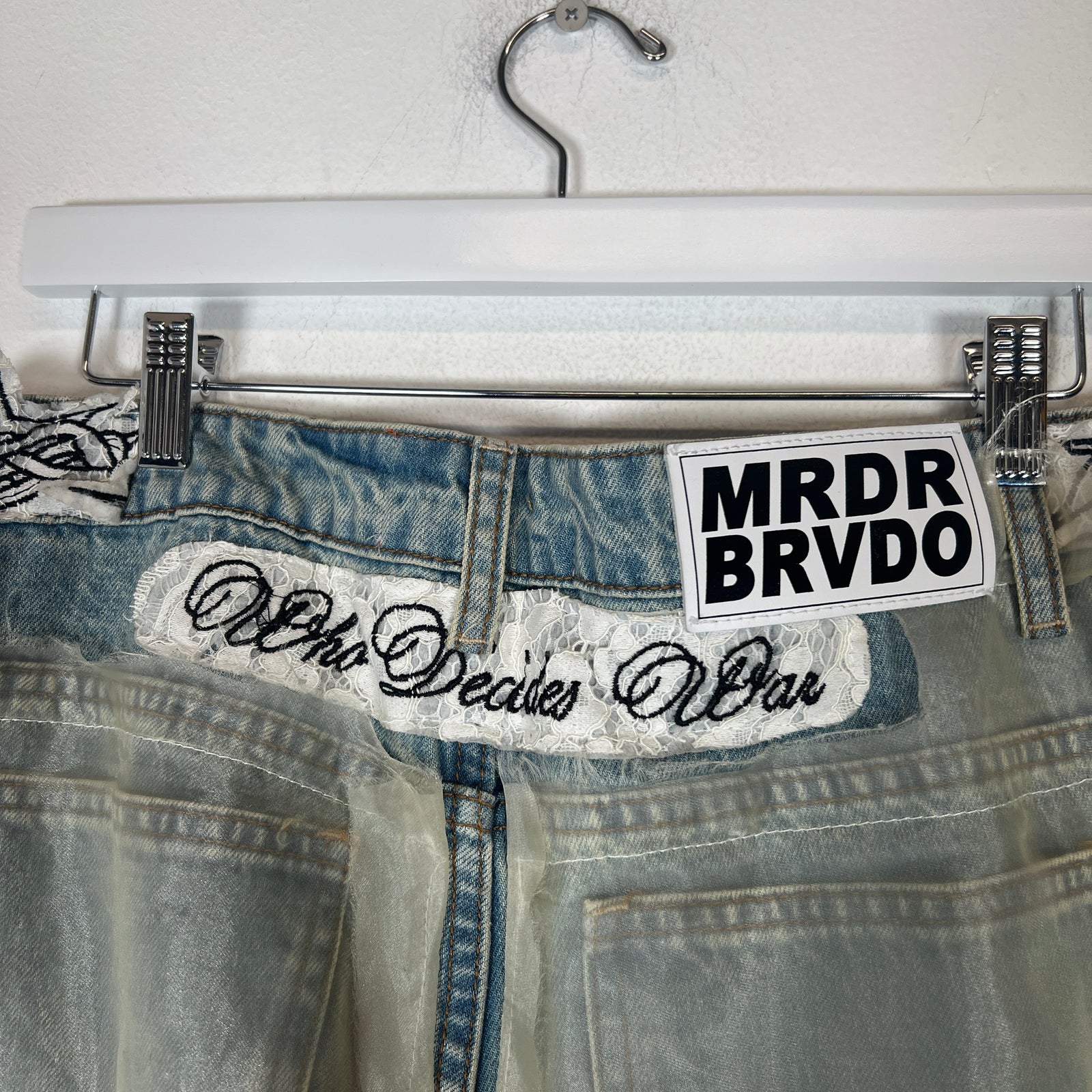 Who Decides War Blue Sacred Denim Size 30
