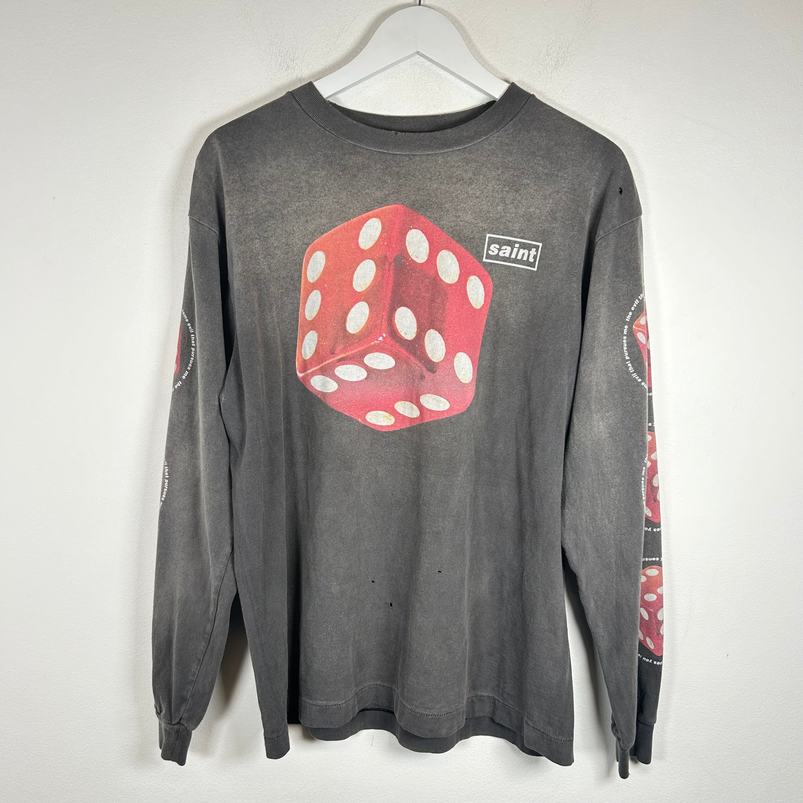 Saint Michael Grey Dice Longsleeve Size S