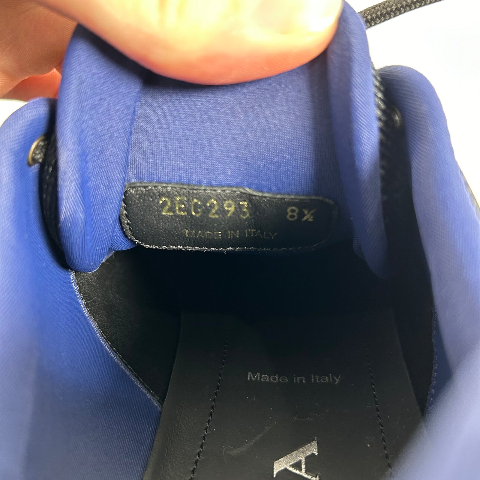 Prada Black /Blue Cloud Bust Thunder Size 8.5
