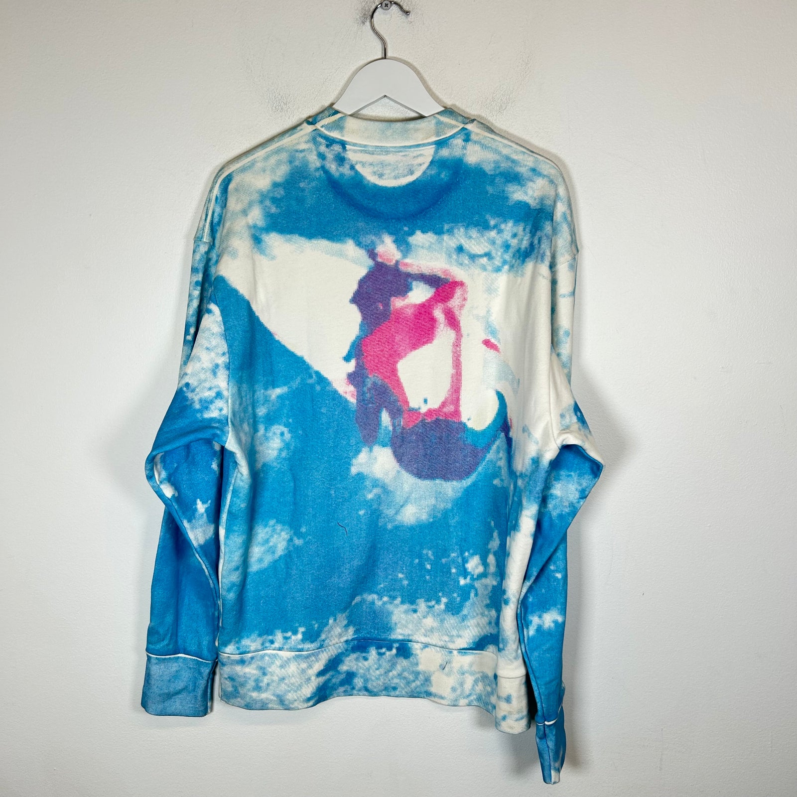 Alexander Wang Tie-Dye Postcard Mind Detergent Sweatshirt Size XL
