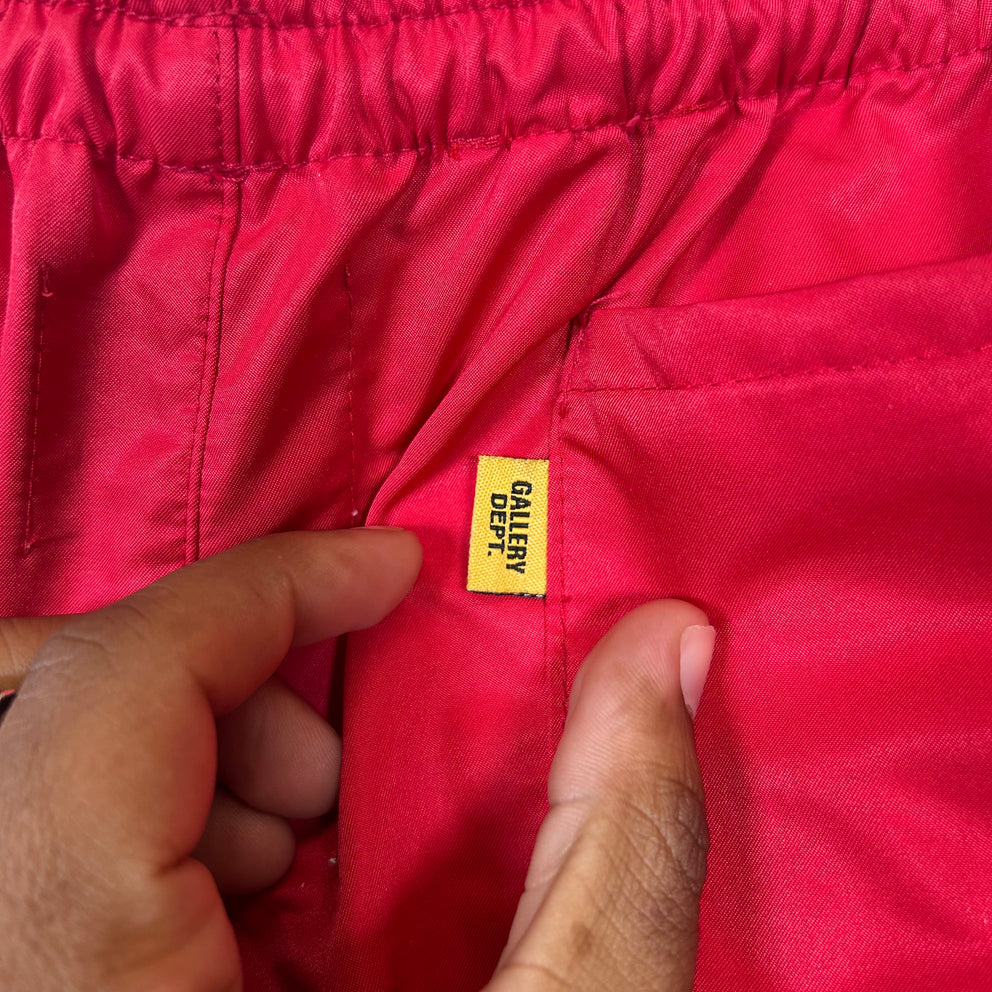 Gallery Dept Red Zuma Nylon Shorts Size XS