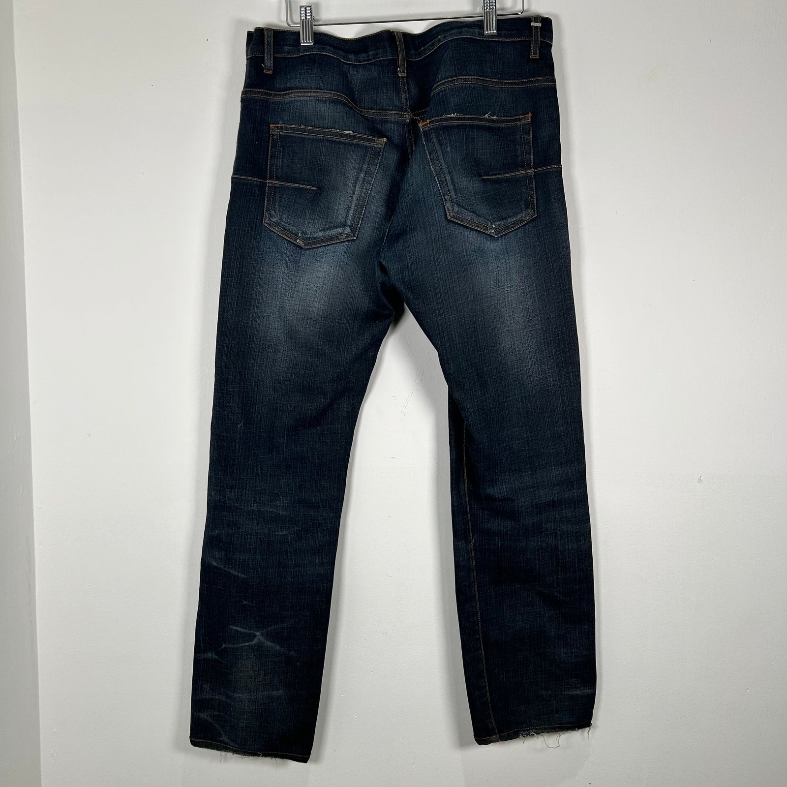 Dior Blue Faded Distressed Jeans Size 32