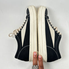 Rick Owens Drkshdw Black/Milk Vintage Sneaker Size 45
