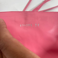Balenciaga Pink Leather Cagole Knee High Heel Size 37