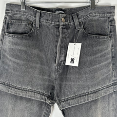 Balenciaga Convertible Black Jeans Size 34