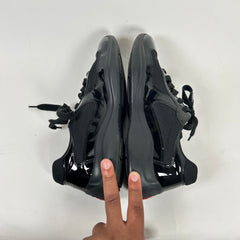 Prada Black Patent Leather Cup Sneakers Size 9
