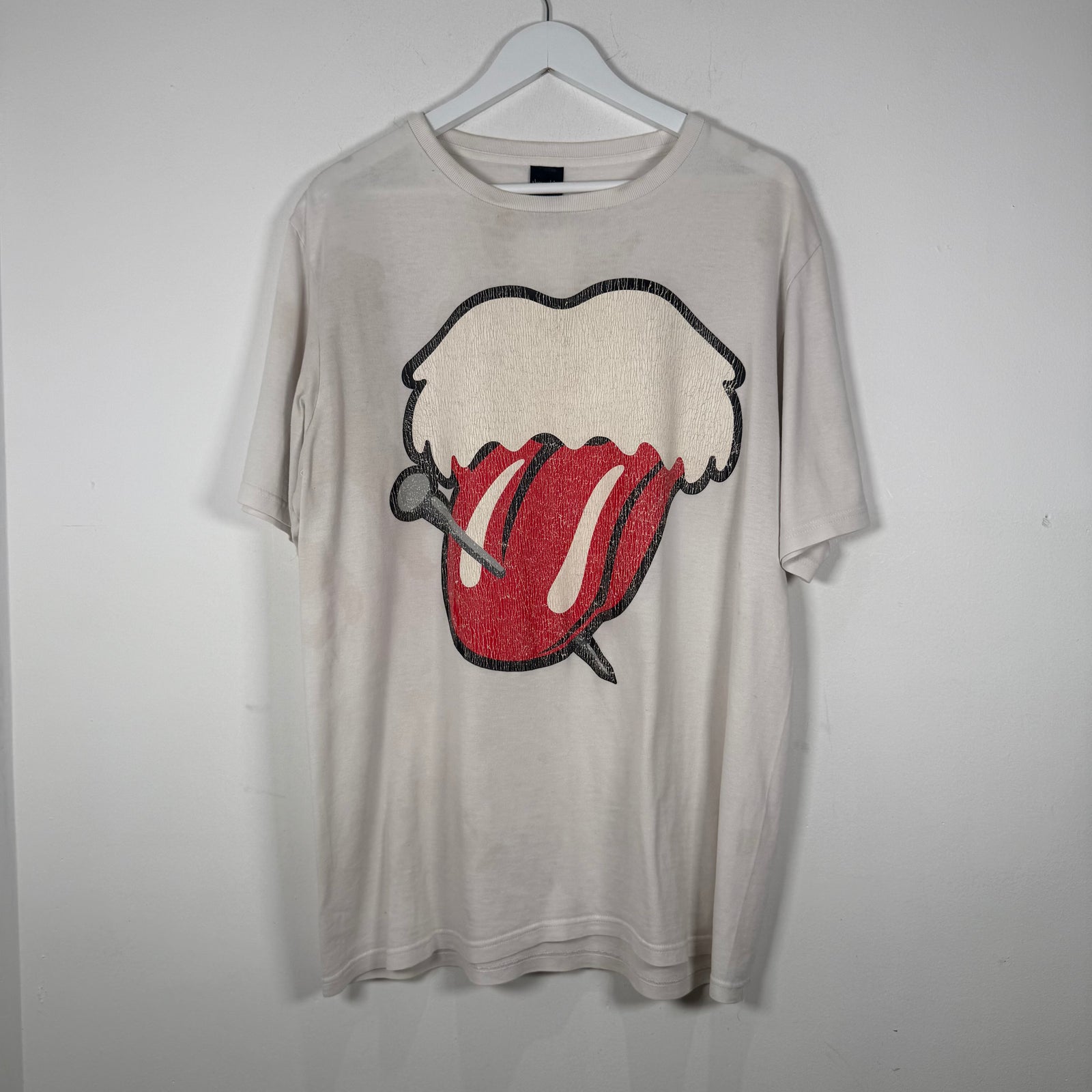 Number (N)ine Rolling Stones Tongue graphic T-Shirt Size 5