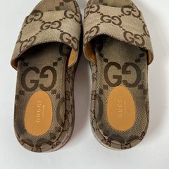Gucci GG Platform Sandals Size 39.5