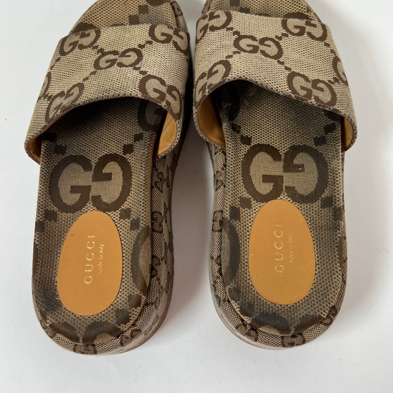 Gucci GG Platform Sandals Size 39.5