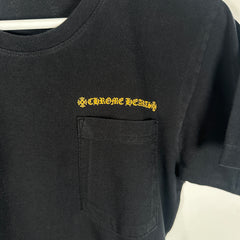 Chrome Hearts Yellow Scroll Graphic T-Shirt Size S