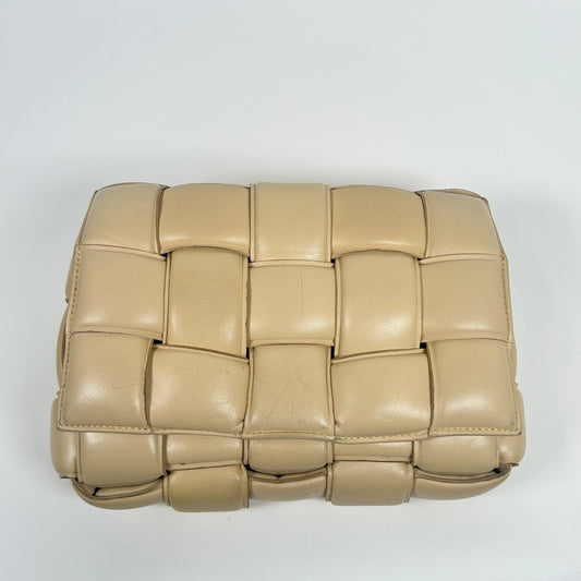 Bottega Veneta Beige Padded Chain Cassette Bag