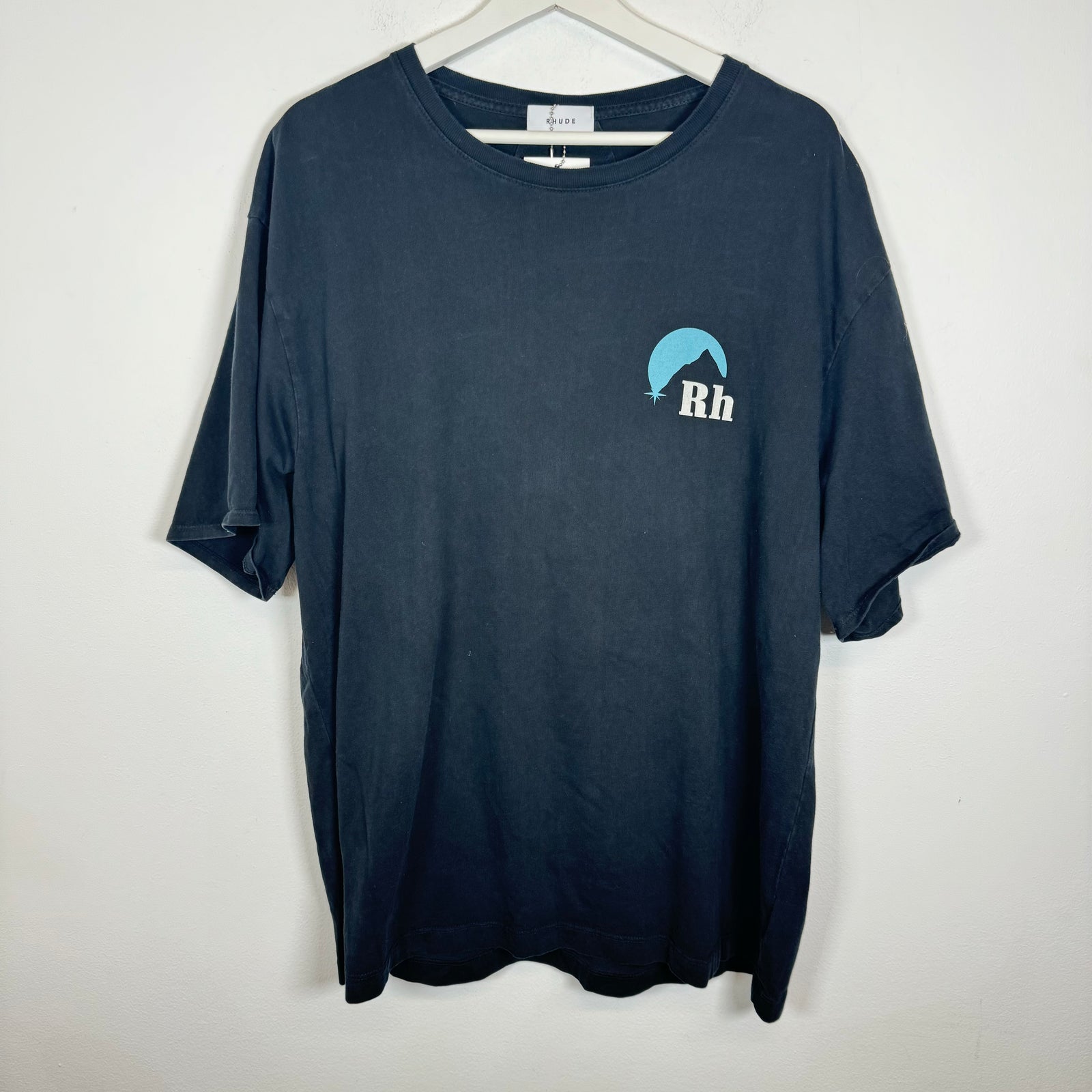 Rhude Black/Teal Moonlight Tee Size XL