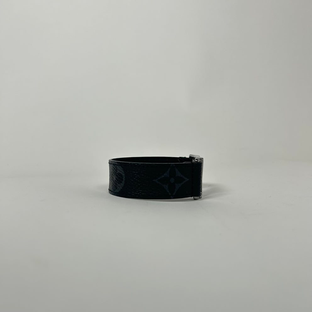 Louis Vuitton Black Hockenheim Monogram Eclipse Bracelet