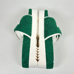 Gucci x Adidas Green GG Platform Sandals Size 38