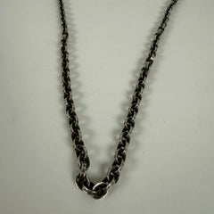 Chrome Hearts 30" Silver 'Paper-Chain' Necklace
