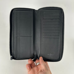 Louis Vuitton Black Shadow Monogram Zippy Wallet