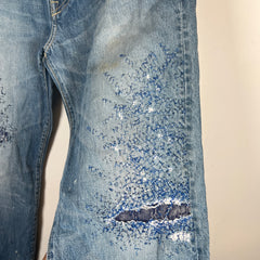 Kapital Blue Disco Monkey Denim Size 34