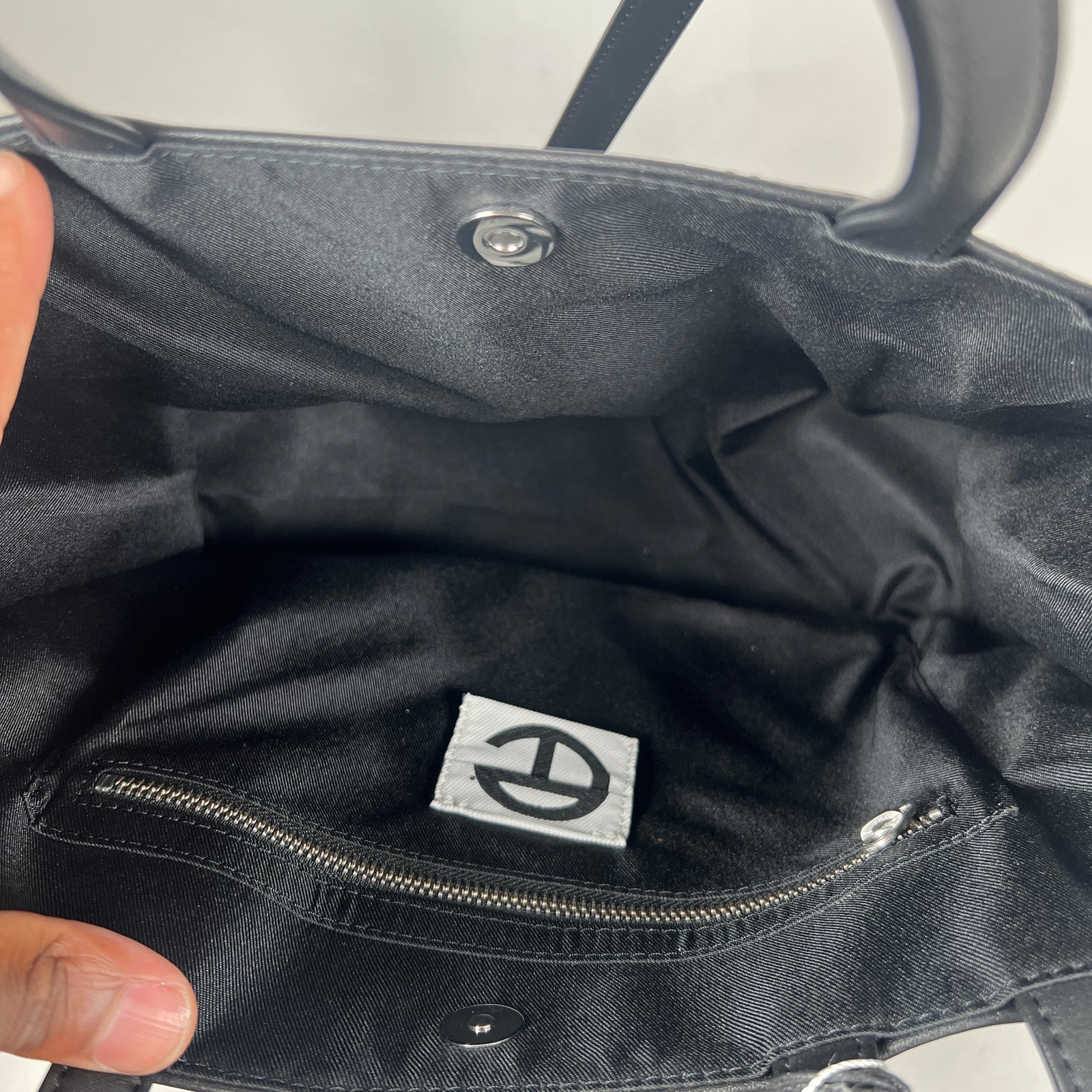 Telfar Black Medium Shopping Bag