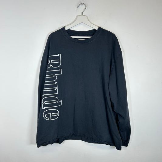 Rhude Black Side Logo Longsleeve Size XL