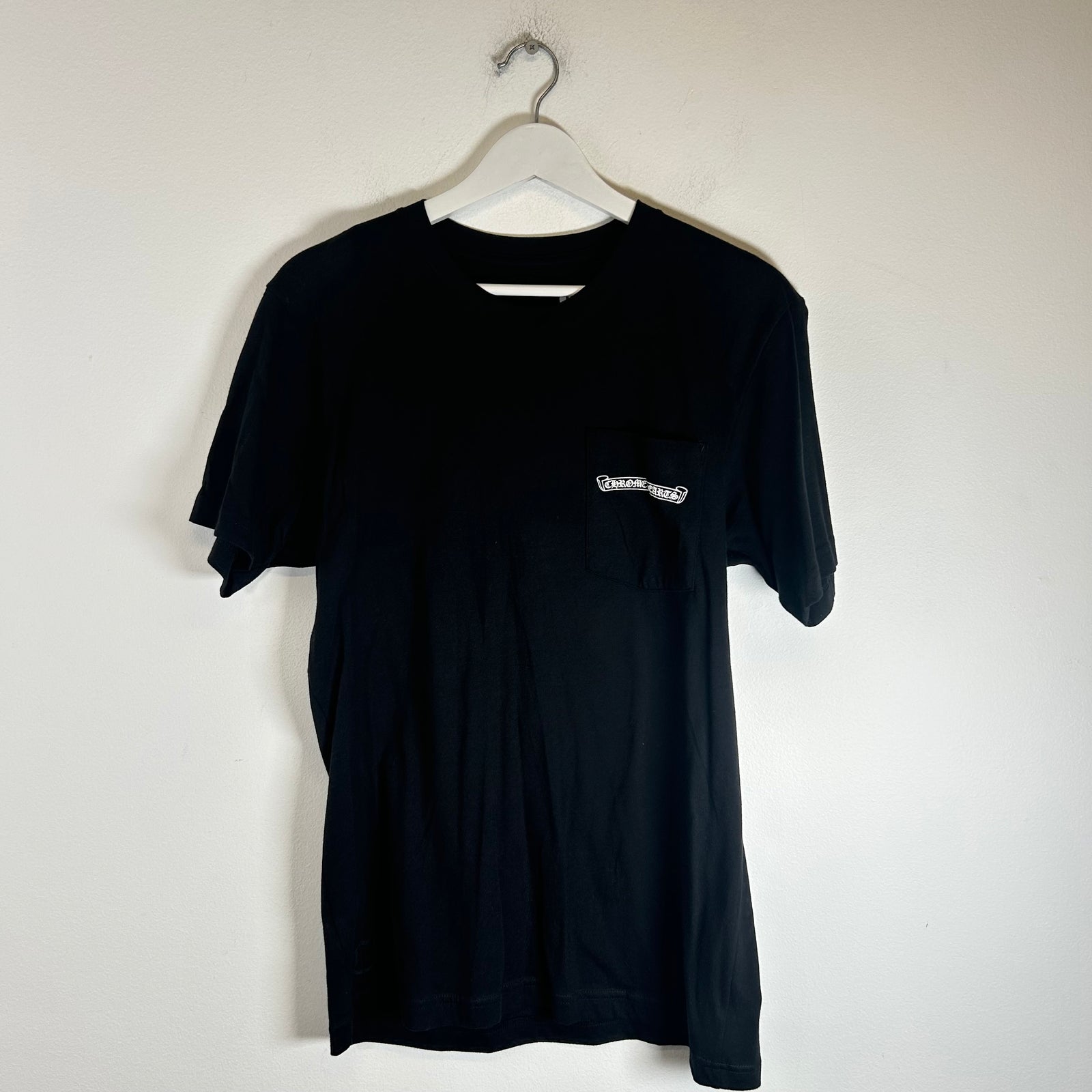Chrome Hearts Black Floral Cross Pocket Tee Size M
