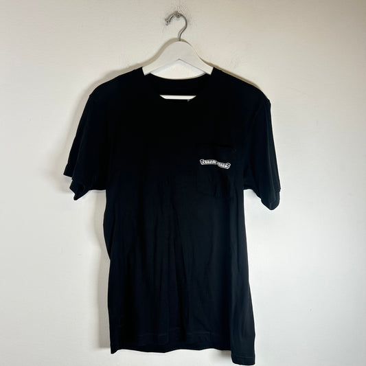 Chrome Hearts Black Floral Cross Pocket Tee Size M