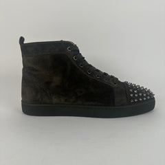 Christian Louboutin Olive Suede High Tops Size 45