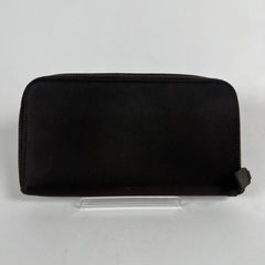 Prada Brown Nylon Zip Around Wallet