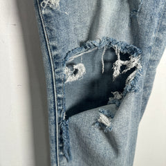 Amiri Light Wash Black Patch MX1 Jeans Size 36