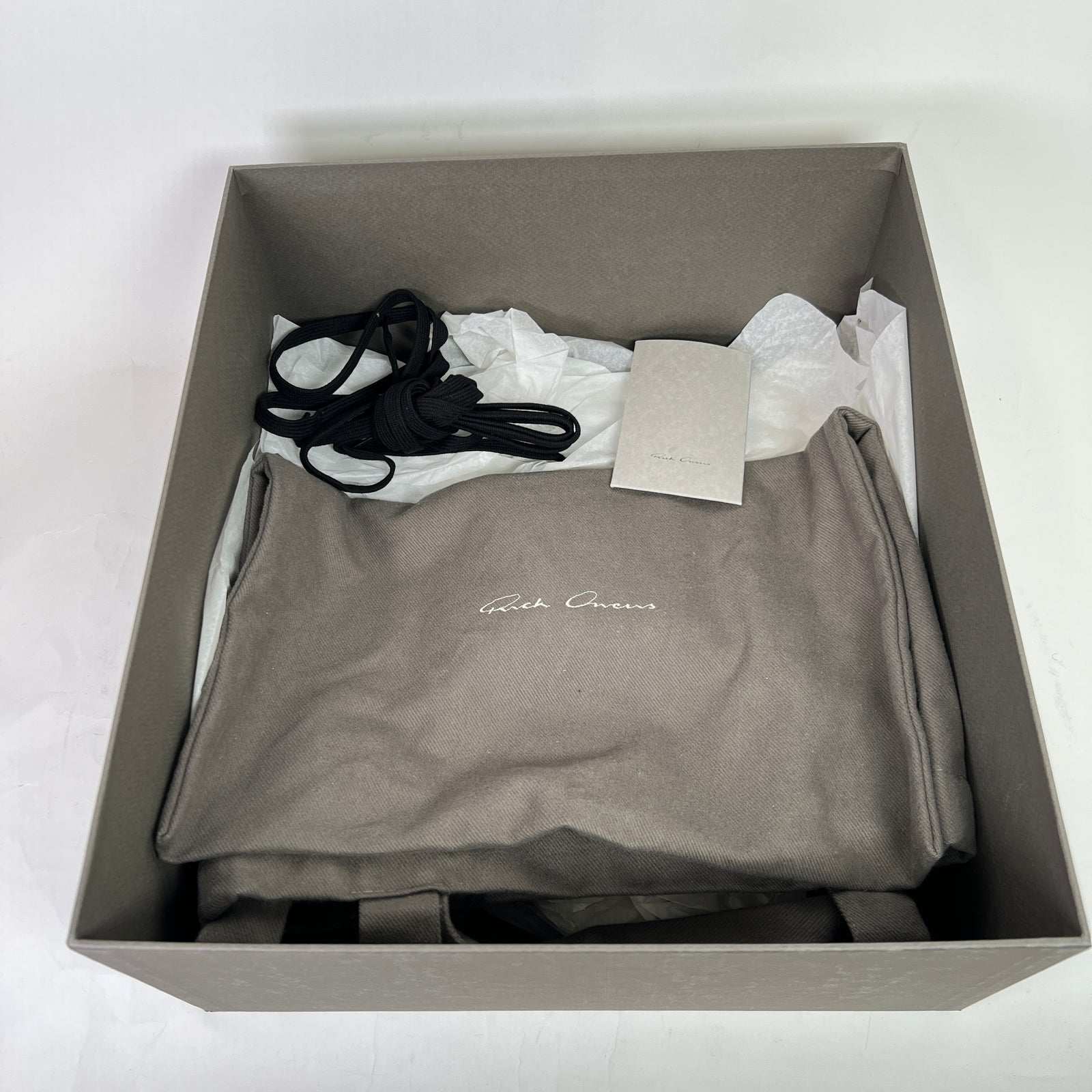 Rick Owens Black/Milk Geobasket Sneakers