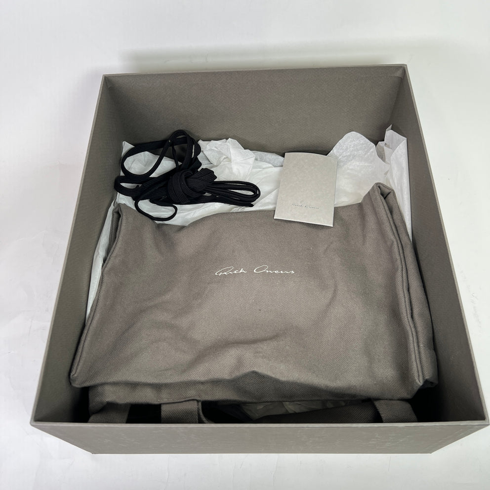 Rick Owens Black/Milk Geobasket Sneakers